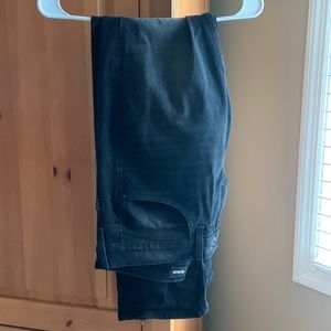 Hudson Mens Black Denim Jeans. Straight fit. Size 31. Dark black wash.